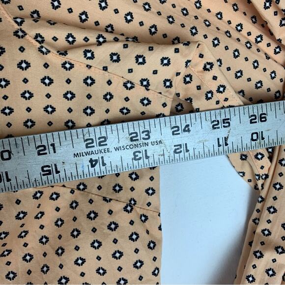 Ariat women's XXL Kirby peach stretch Fitted Button Down Shirt western long slee - Picture 9 of 13